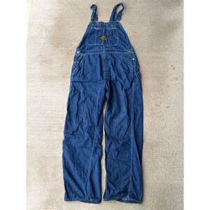 Vtg 50s 60s Washington Dee Cee Sanforized Denim Bib Overalls Workwear USA Made